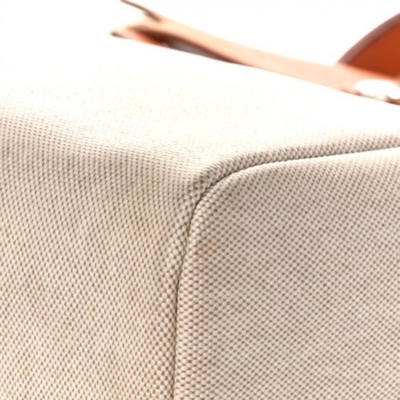 HERMES  Toile Vache Calfskin Herbag 30 PM Backpack Natural - Picture 11 of 12